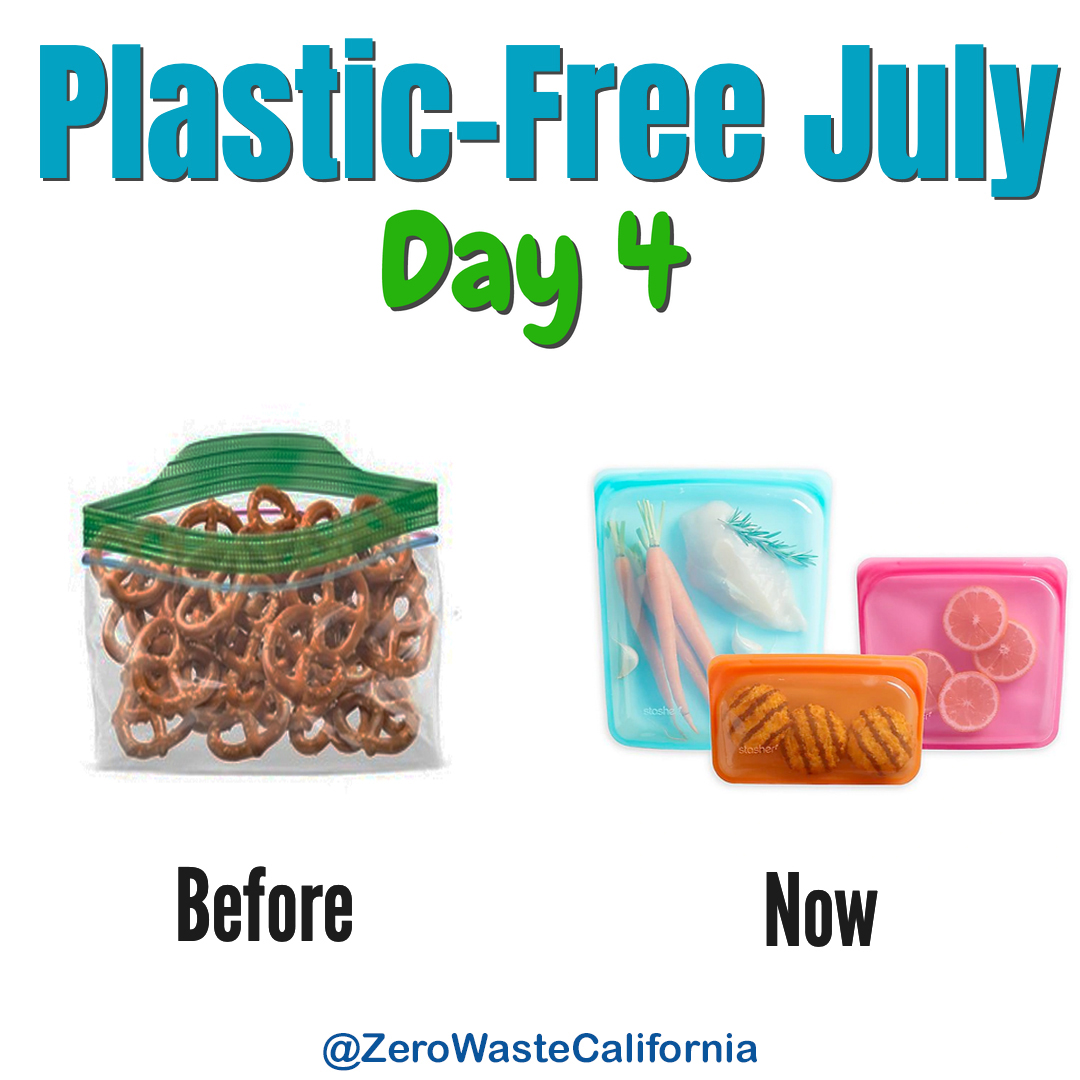 Plastic Free July 2020: Day 4 – Snack Bags – Zero Waste California